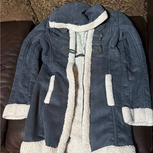 Old Navy Navy Blue Coat with White Lining